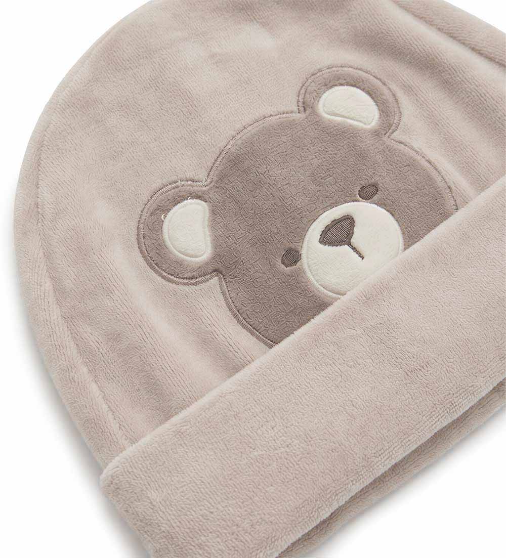 FLUFFY CREW HAT NEWBORN BOY