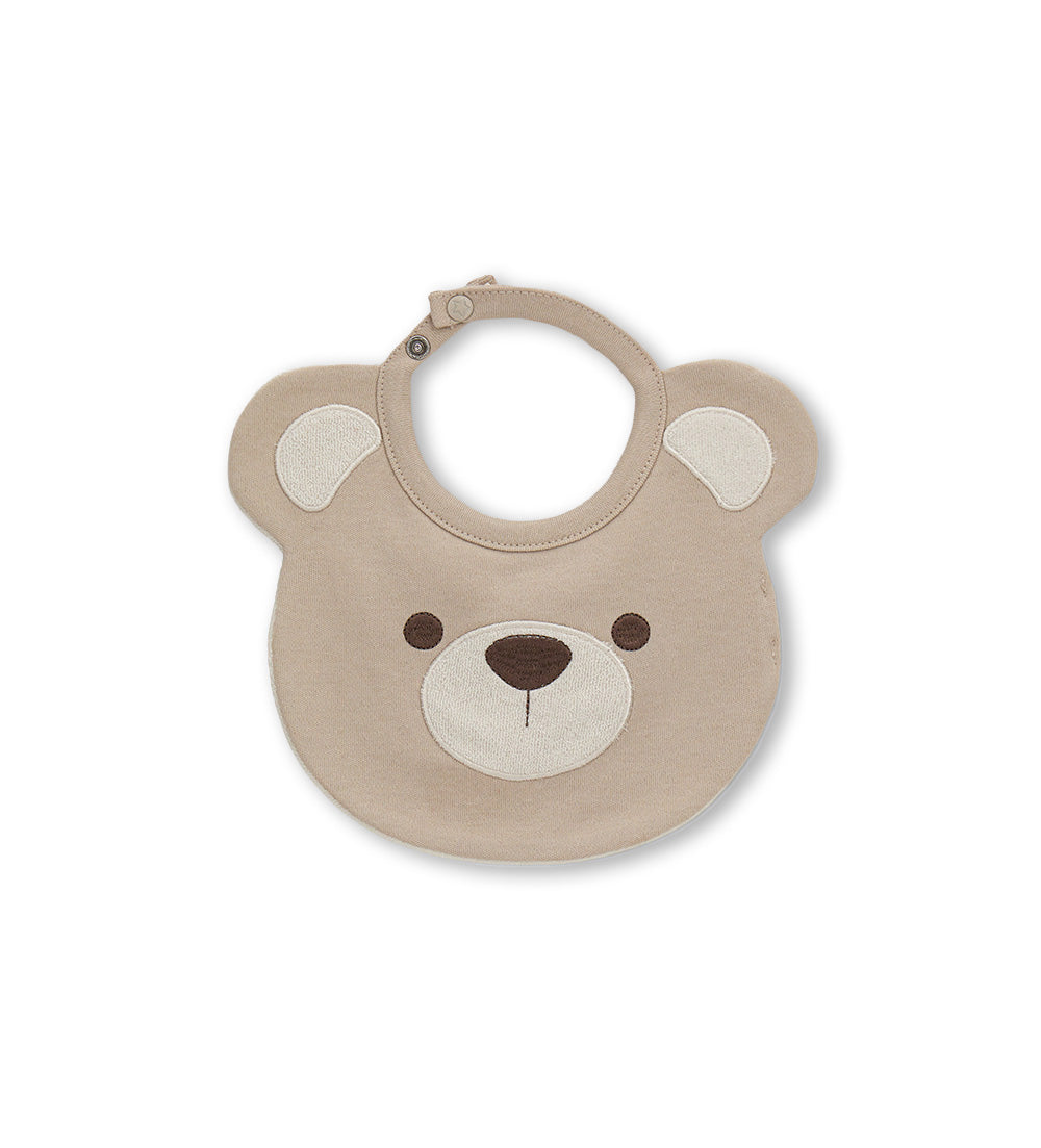 FLUFFY CREW BIB NEWBORN BOY