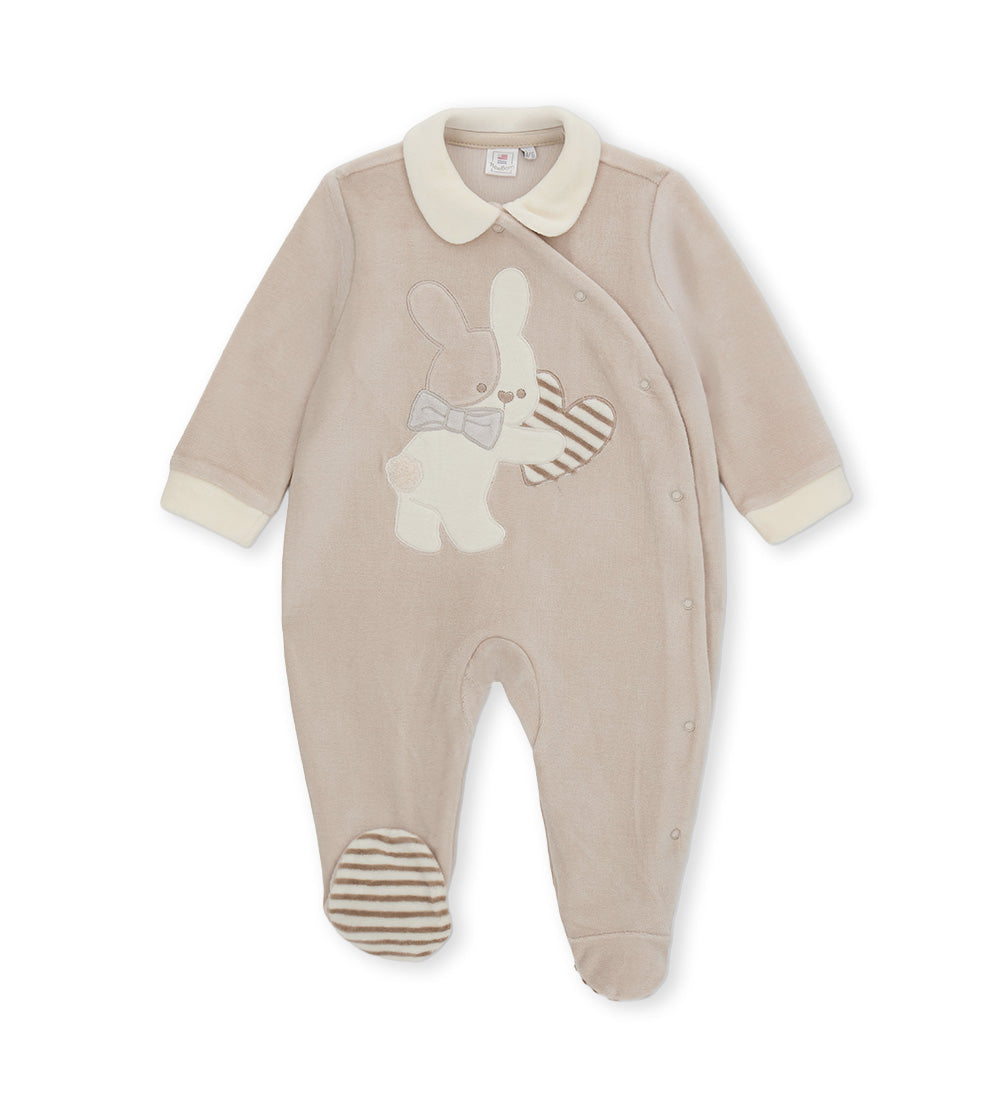 FLUFFY CREW OVERALL NEWBORN GIRL