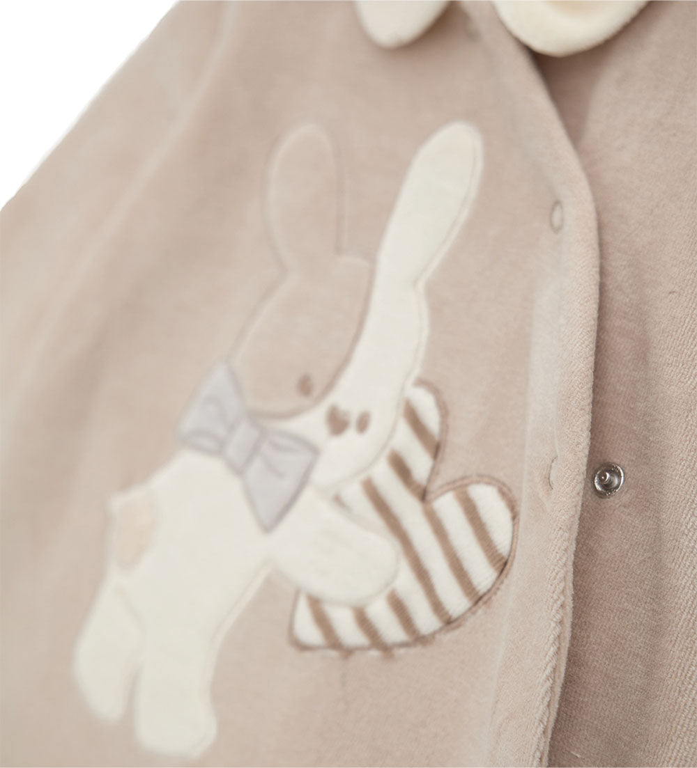 FLUFFY CREW OVERALL NEWBORN GIRL