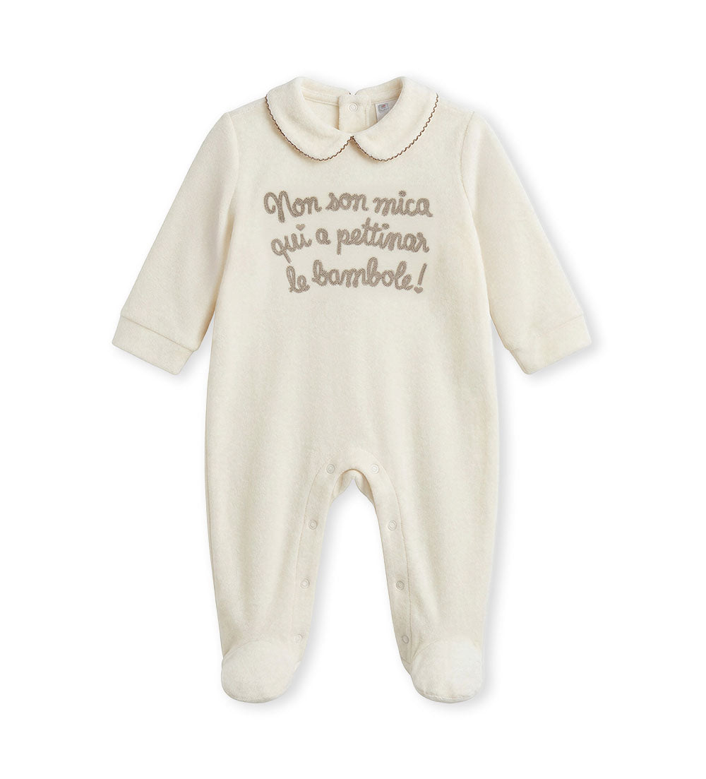 FLUFFY CREW OVERALL NEWBORN GIRL