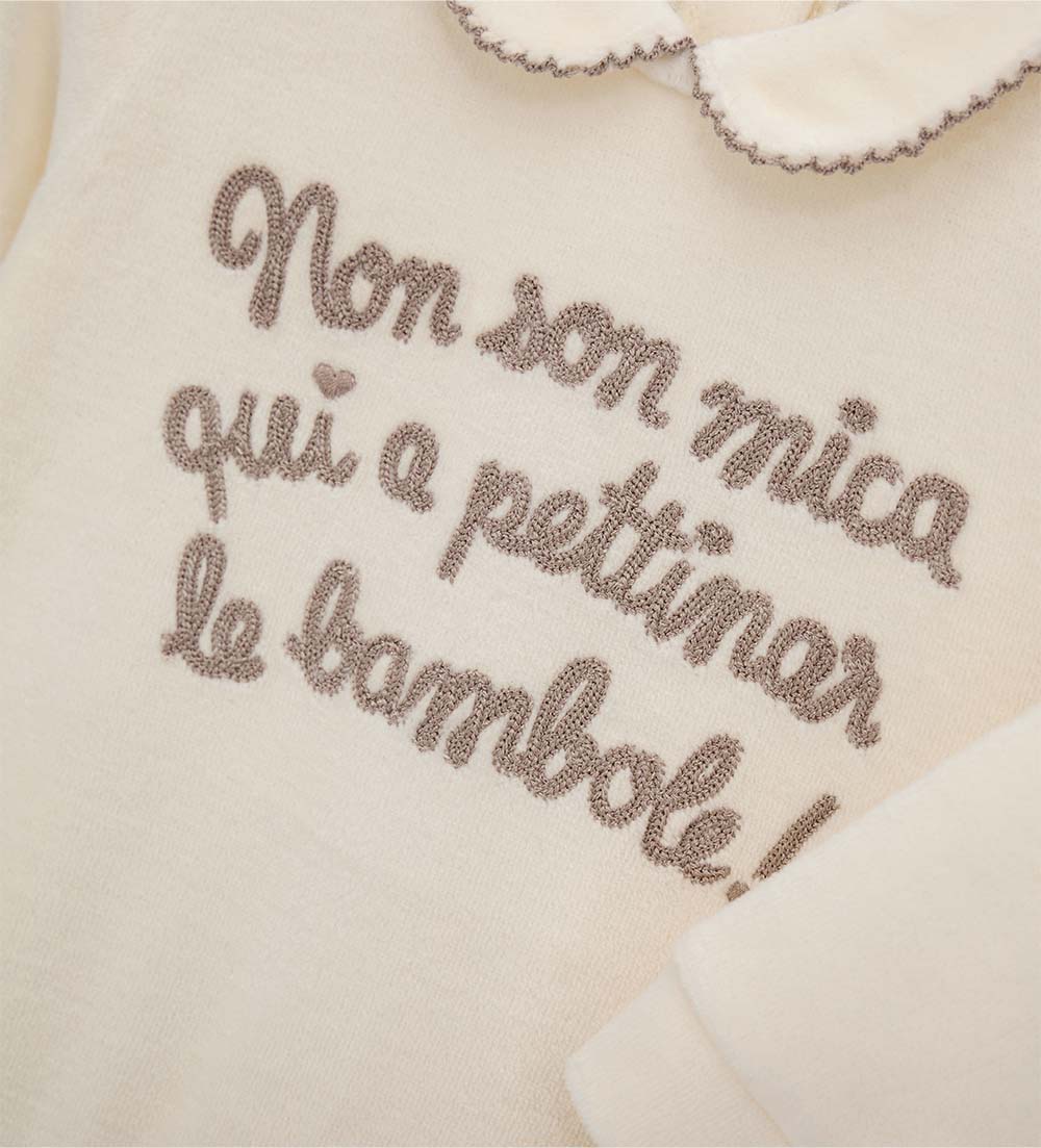 FLUFFY CREW OVERALL NEWBORN GIRL