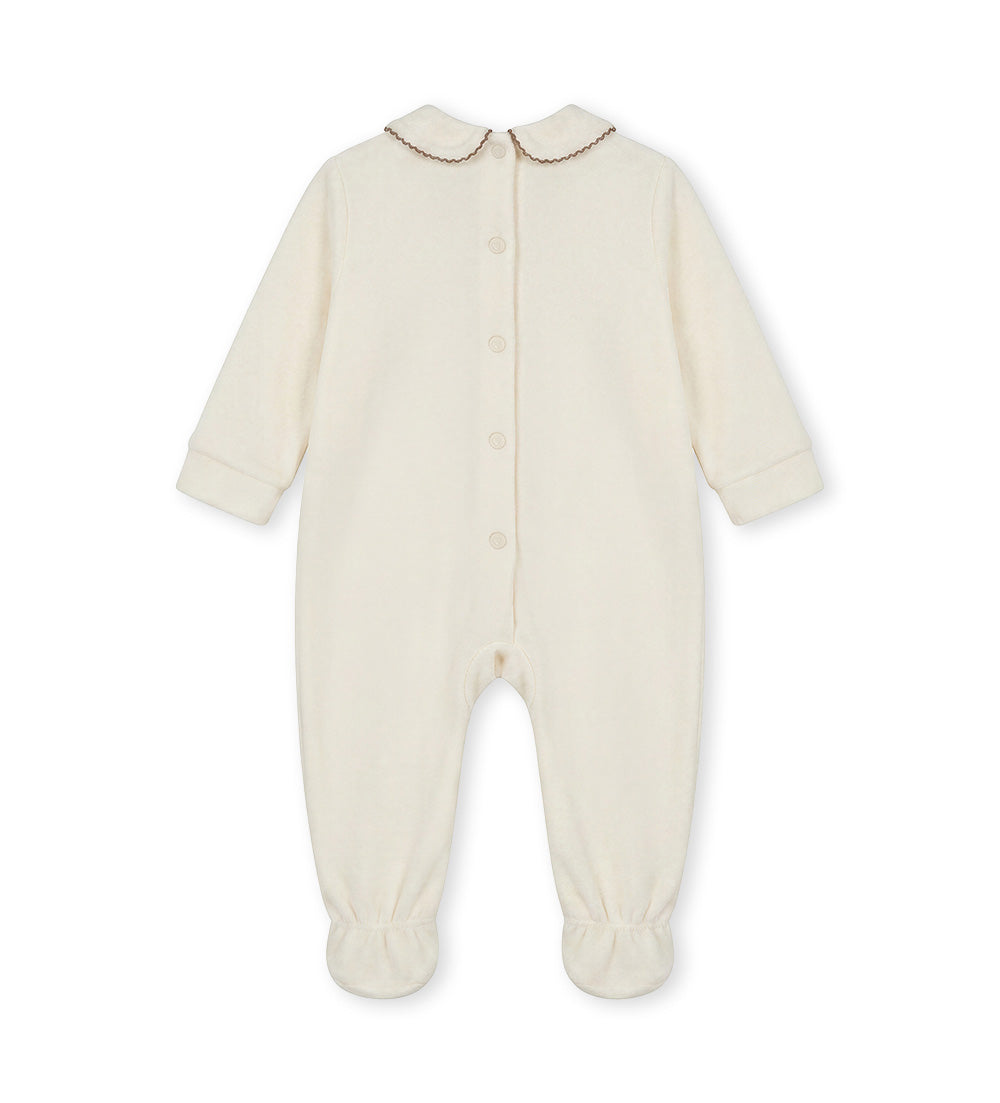 FLUFFY CREW OVERALL NEWBORN GIRL