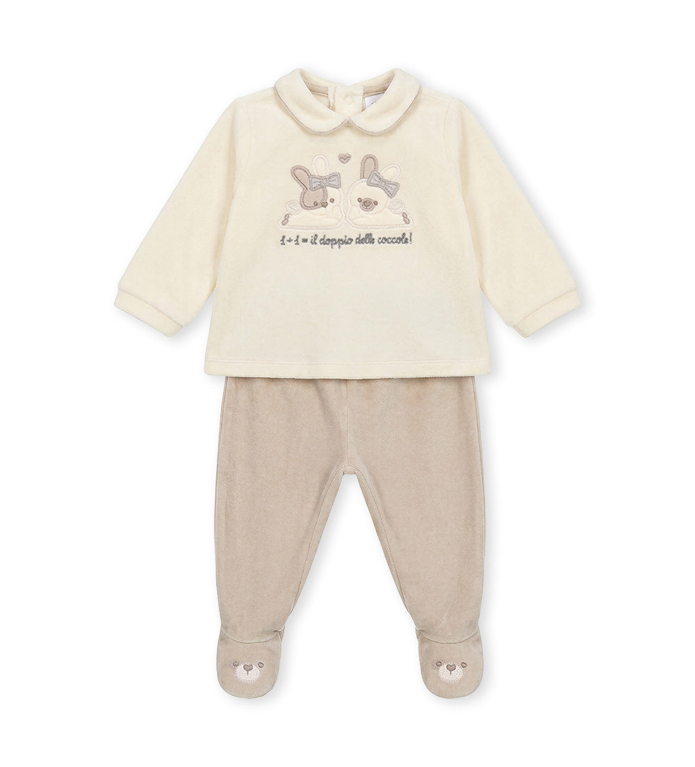FLUFFY CREW SET NEWBORN GIRL